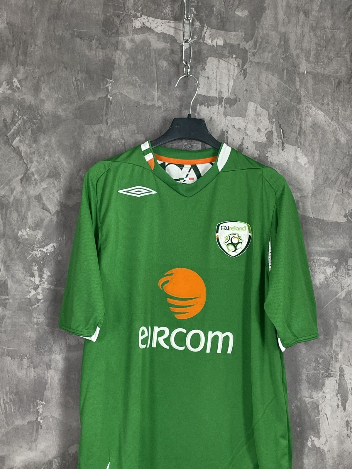 Umbro Ireland 2008 Home Jersey Soccer T shirt Size US L / EU 52-54 / 3 - 5 Thumbnail