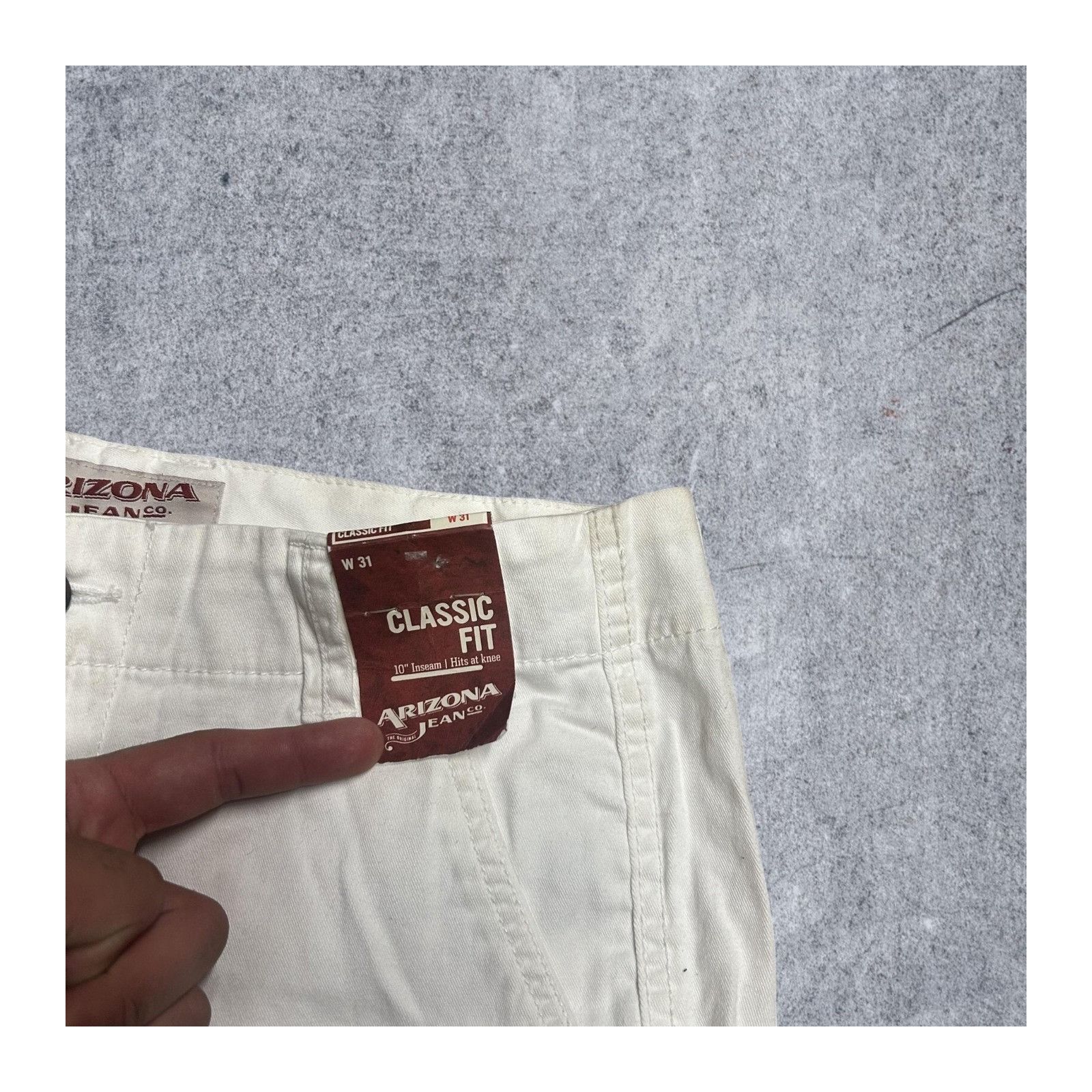 Arizona Jean Co. Arizona Jenas Co Classic Fit Board Shorts NWT White Mens 31 Size US 31 - 5 Thumbnail