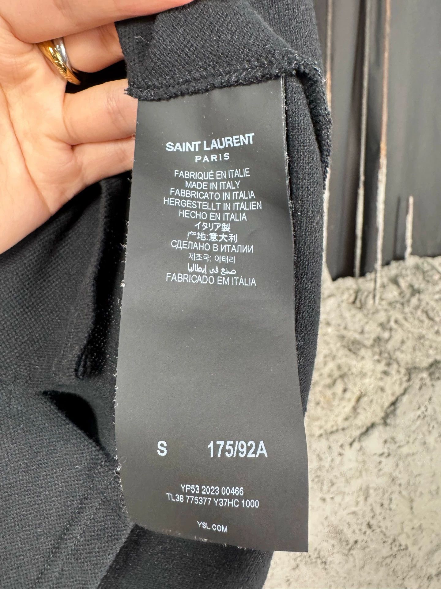 Saint Laurent Paris SLP Embroidered Logo Sleeveless Shirt s 99 New Size S / US 4 / IT 40 - 7 Thumbnail