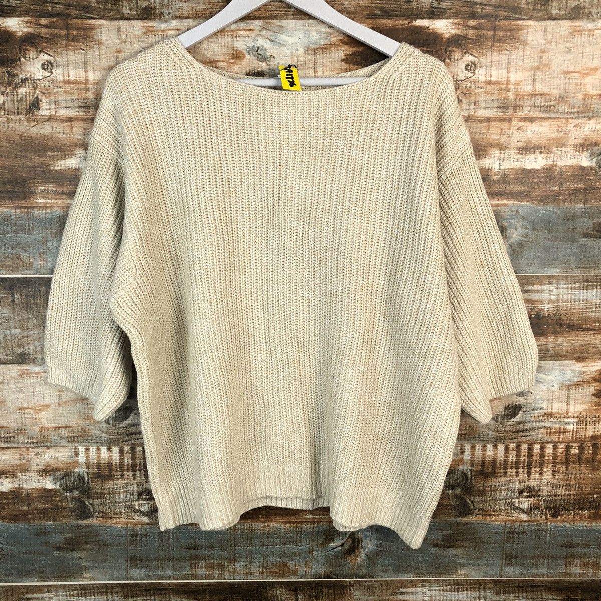 Vintage Uniqlo vintage japan Cream Knitwear #A1726 Size L / US 10 / IT 46 - 3 Thumbnail