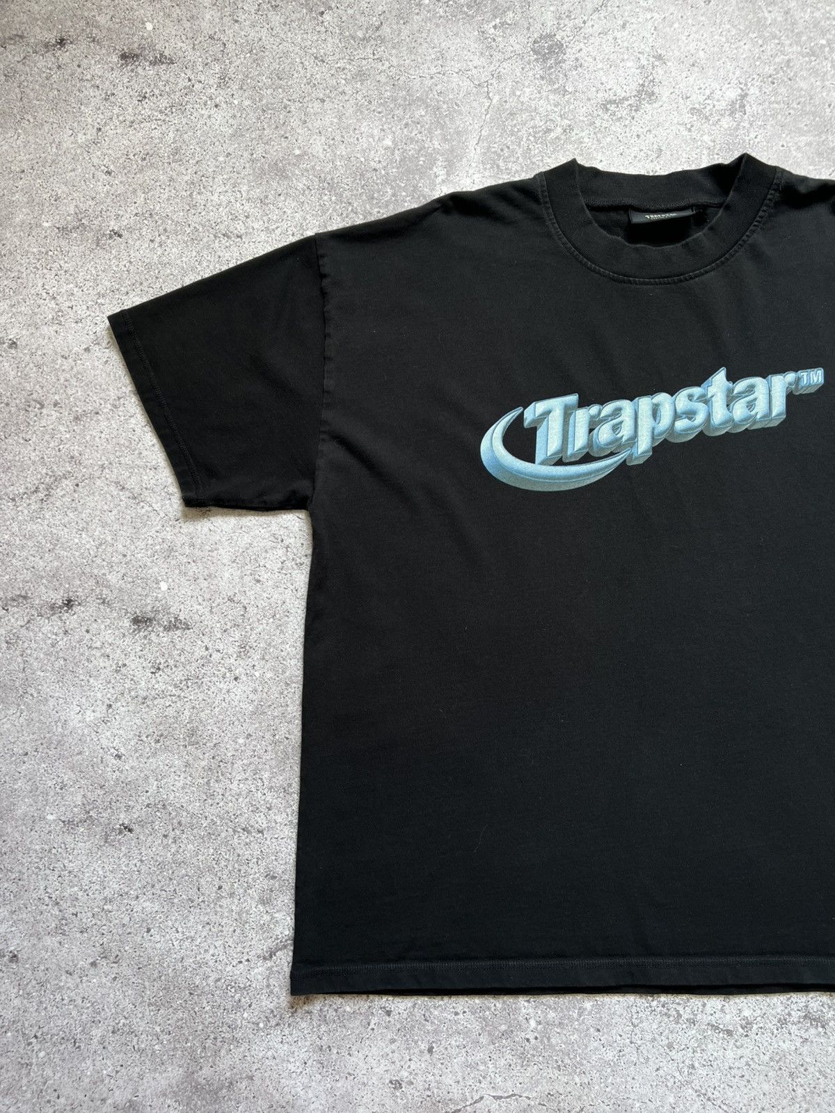 Trapstar London Trapstar Oversize Fit T-shirt Black Blue Men's Cotton Size US XXL / EU 58 / 5 - 2 Thumbnail
