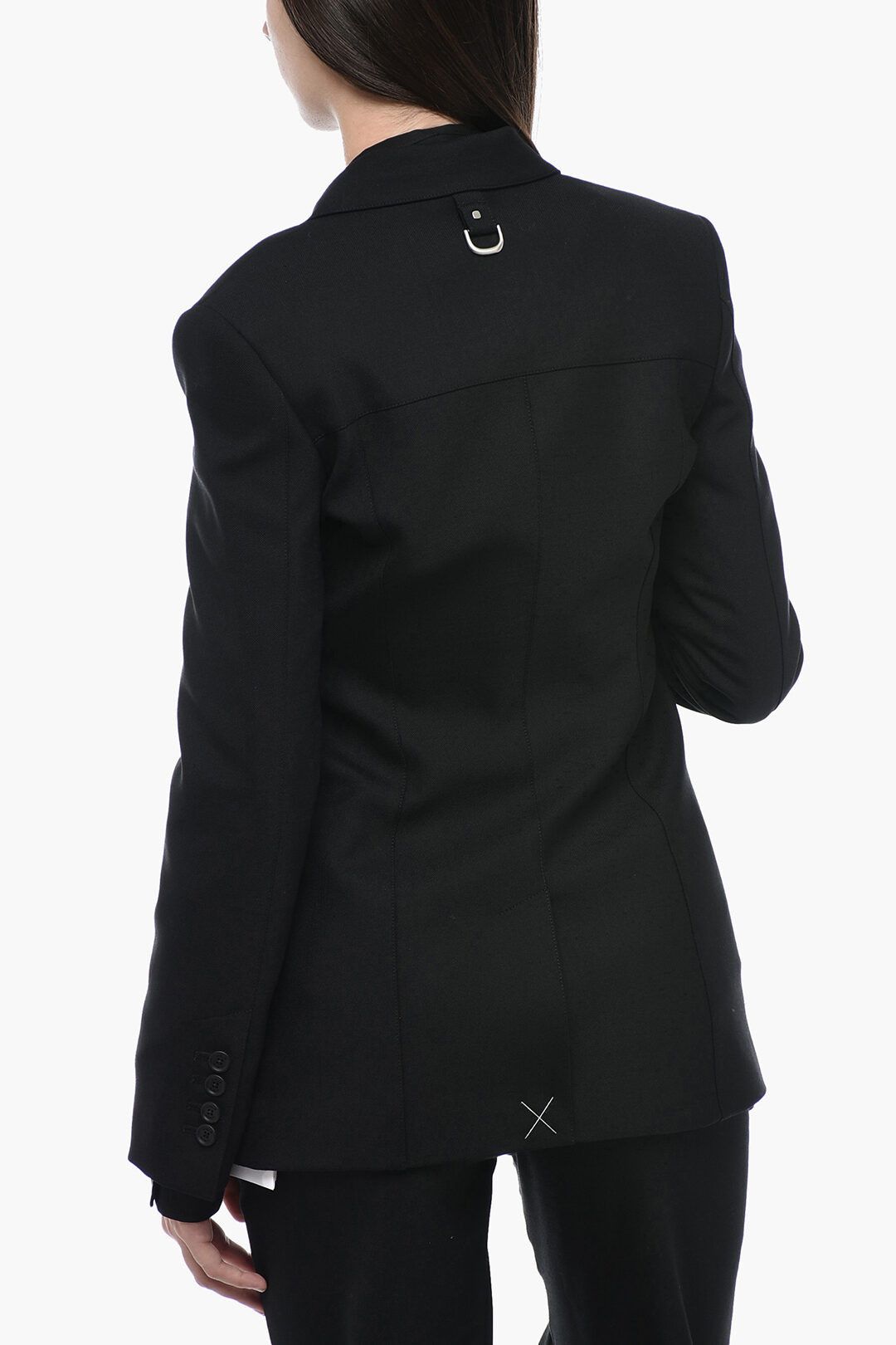 Off-White og1mm1125 Buckle Cargo Blazer in Black Size M / US 6-8 / IT 42-44 - 2 Thumbnail