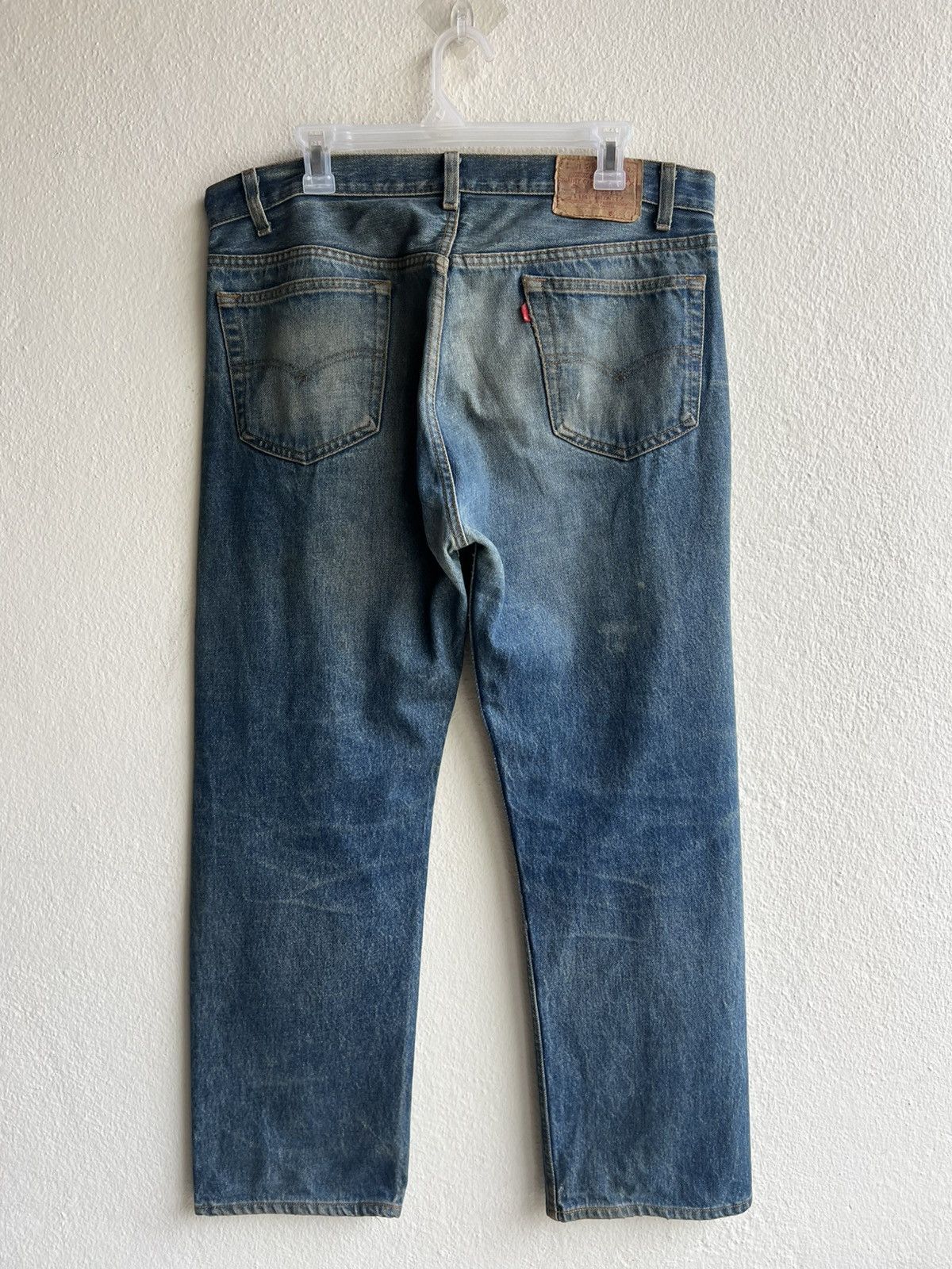 Levi's Vintage 80s Levi’s 501 Made in USA Dirty Mud Denim Jeans Size US 35 - 3 Thumbnail
