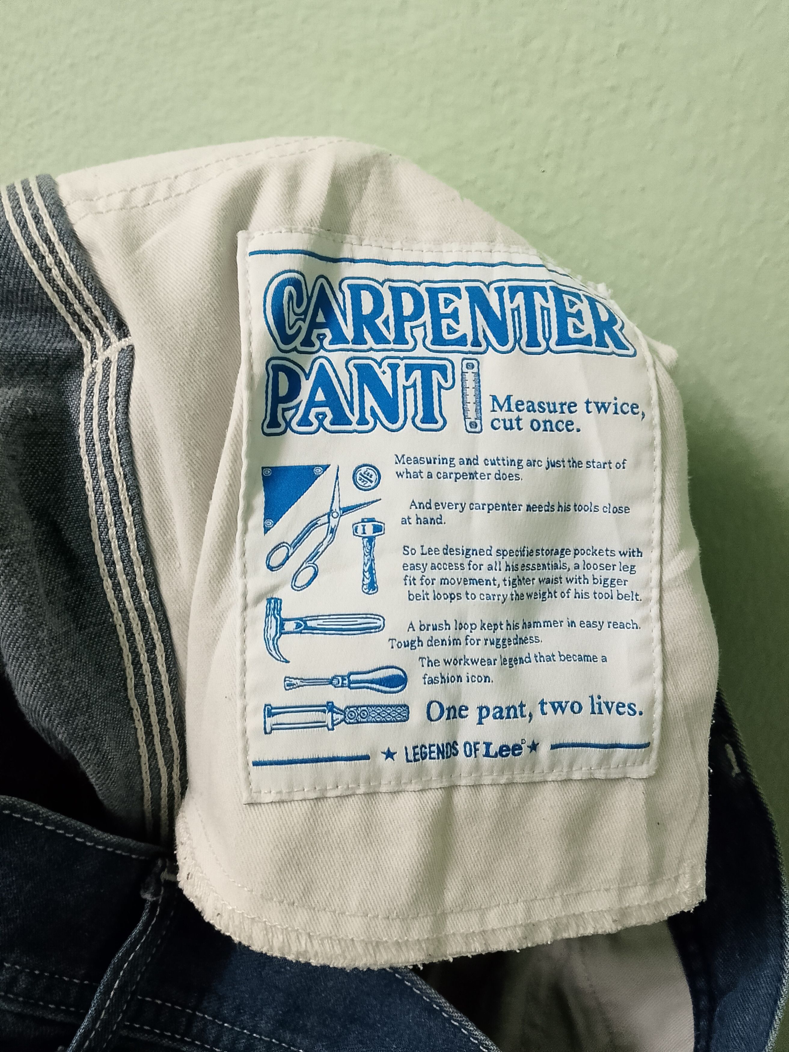 Lee Lee Carpenter pant denim Size US 34 / EU 50 - 6 Thumbnail