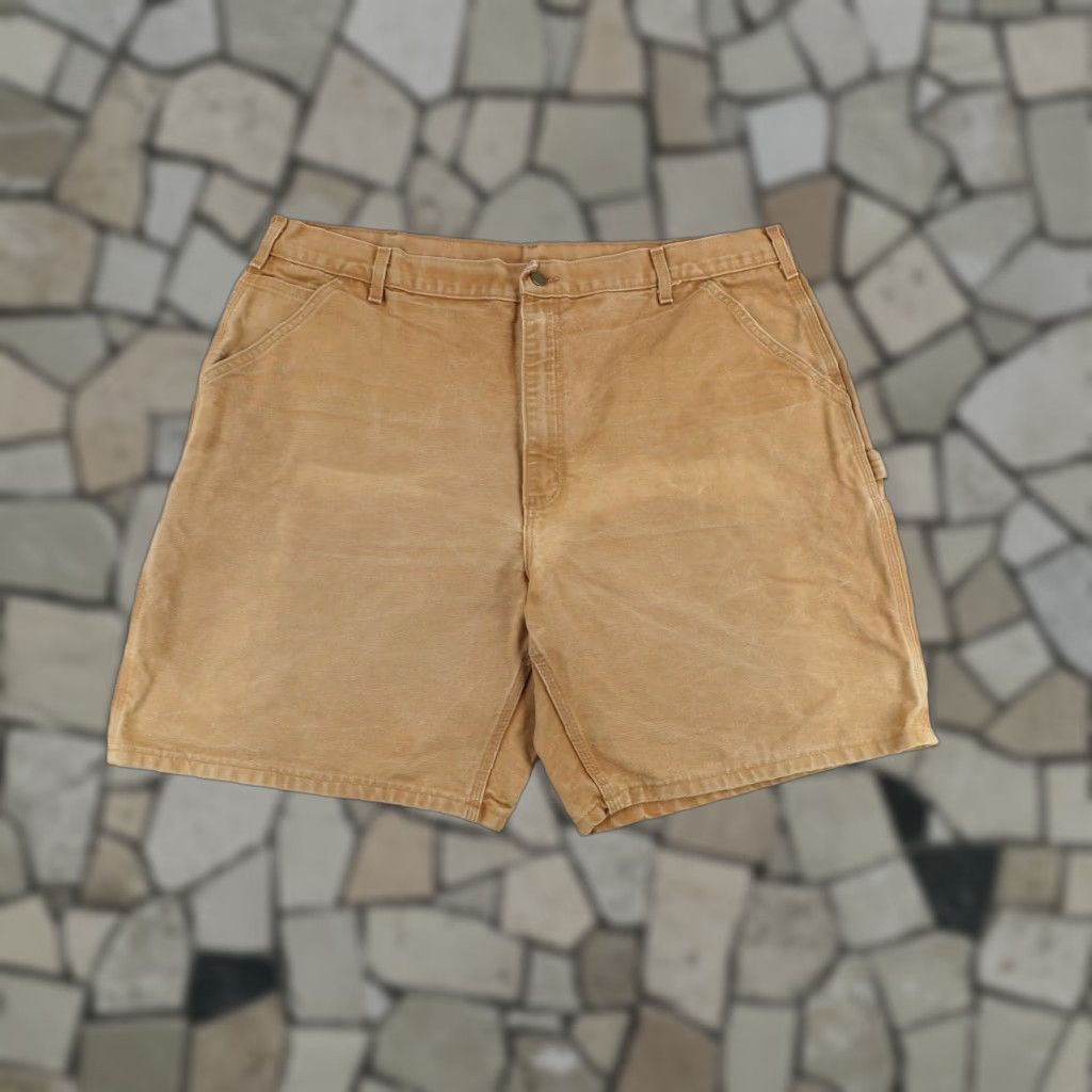 Carhartt VINTAGE Carhartt Cargo Shorts Mens 42 Brown Canvas Workwear Relaxed Fit Casual Size US 42 / EU 58 - 1 Thumbnail