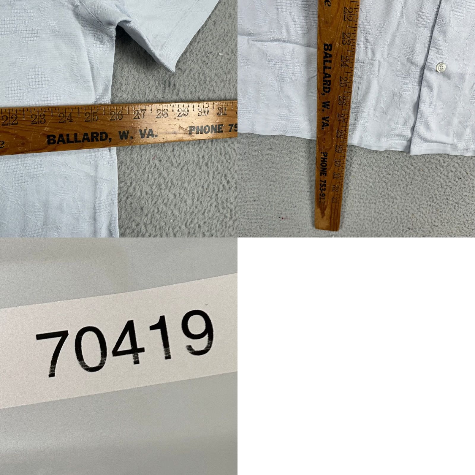 Vintage 7 Diamonds Caspian Camp Shirt 7D Mens Button-Up 2XL Light Blue 4 Way Stretch NEW Size US XXL / EU 58 / 5 - 8 Thumbnail