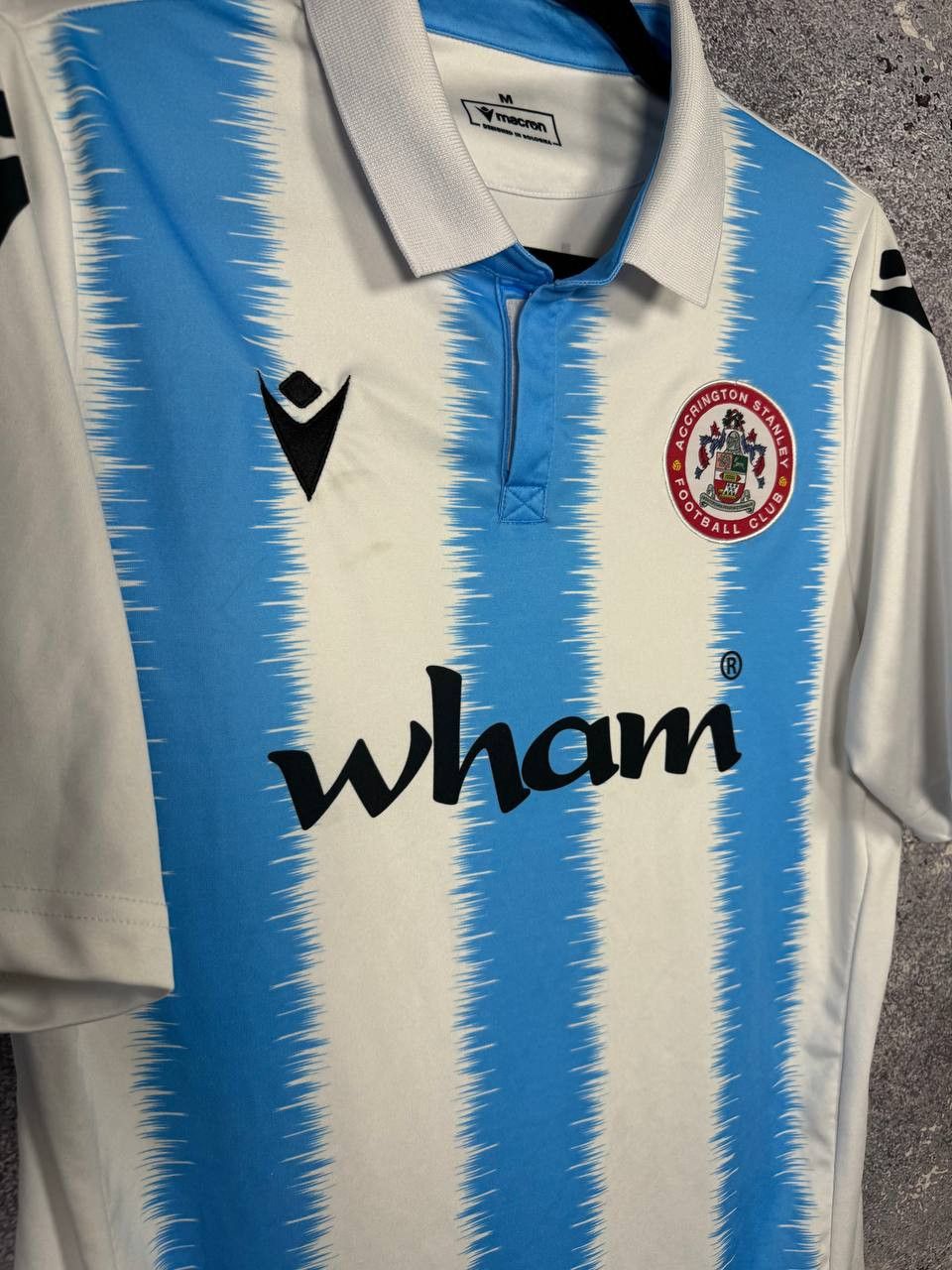 Macron Accrington Stanley 2023/24 Away Macron Soccer Jersey Size US M / EU 48-50 / 2 - 6 Thumbnail