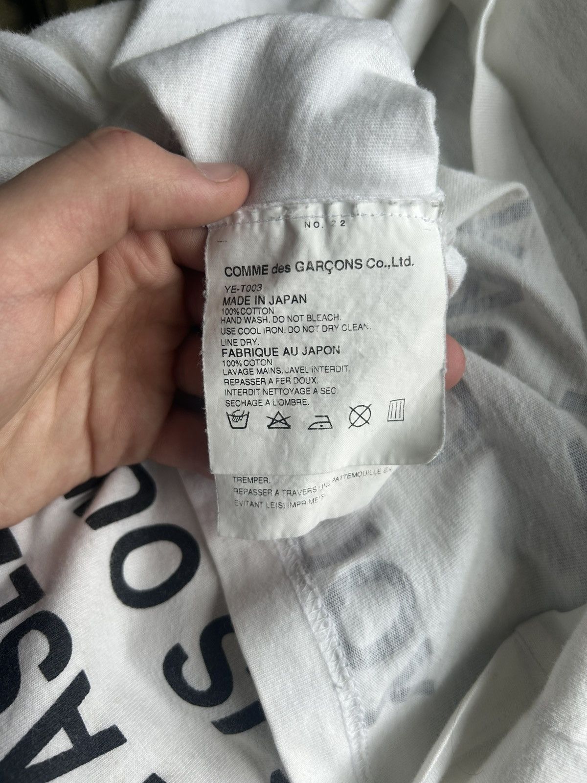 Junya Watanabe Ss02 junya watanabe poem tee Size US S / EU 44-46 / 1 - 6 Thumbnail