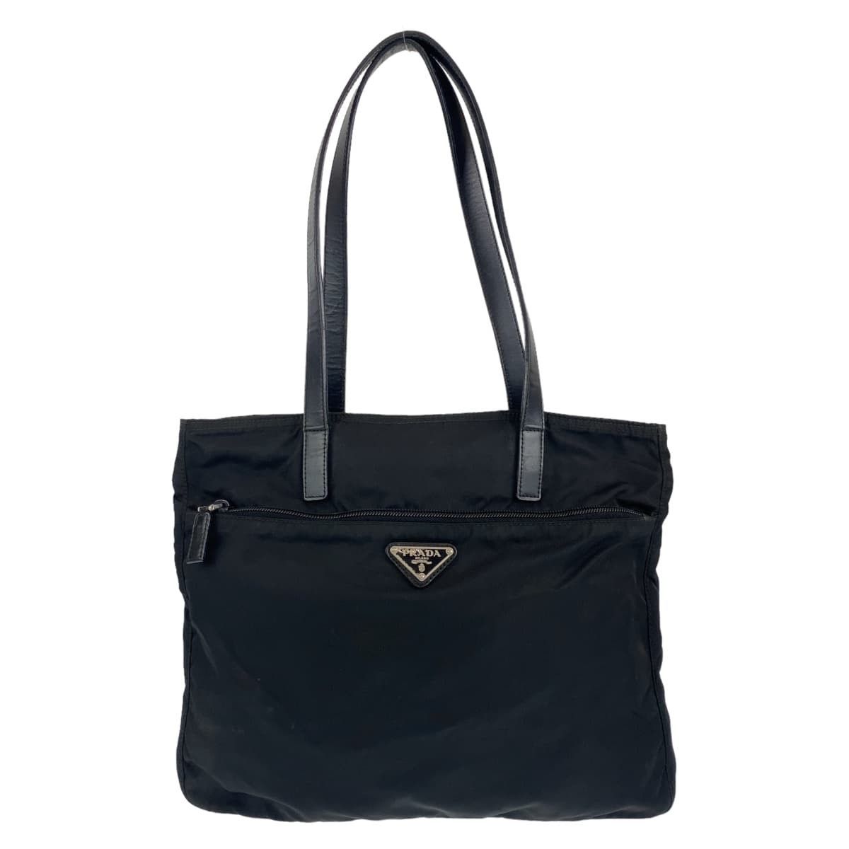 Prada Prada Prada Nylon Tessuto Logo Tote Bag Canvas Tote Bag Size ONE SIZE - 1 Thumbnail