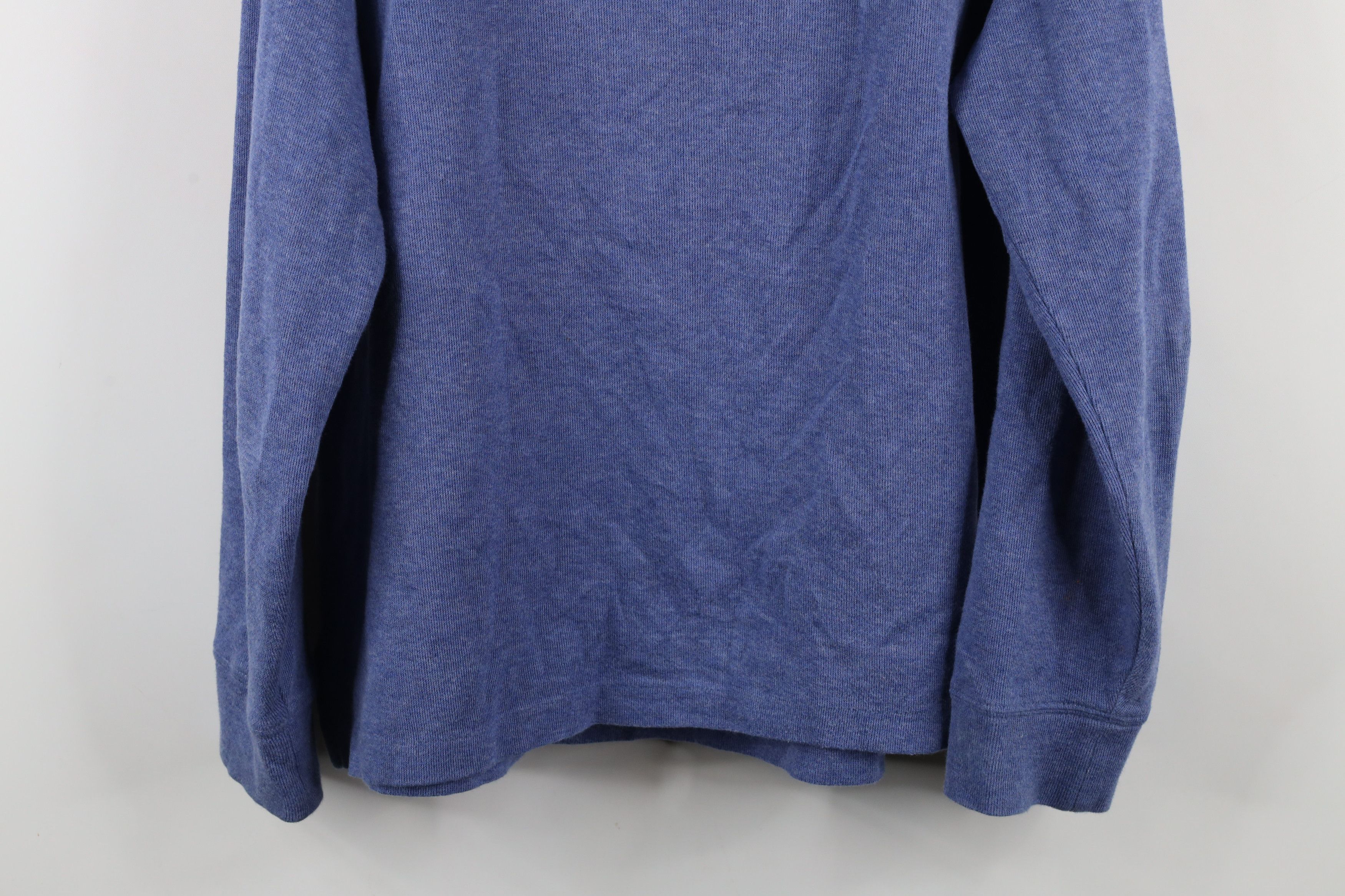 Ralph Lauren × Vintage Vintage Ralph Lauren Rib Ribbed Knit Half Zip Sweater Blue Size US L / EU 52-54 / 3 - 15 Thumbnail