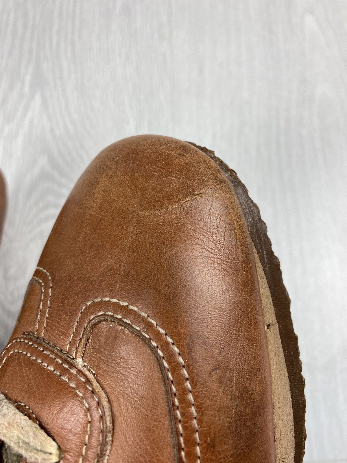 Hermes Vintage Hermes Leather Sneakers Shoes Brown 41 Size US 8 / EU 41 - 11 Thumbnail