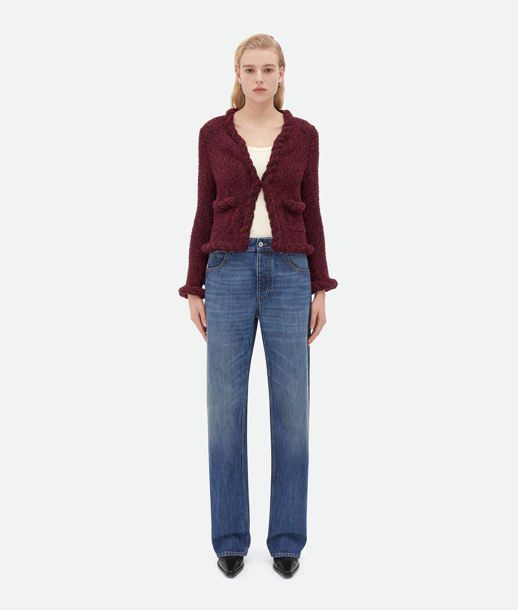Bottega Veneta o1bcso1str0725 Slim Fit Towelling Twist Viscose Cardigan Size XS / US 0-2 / IT 36-38 - 1 Thumbnail