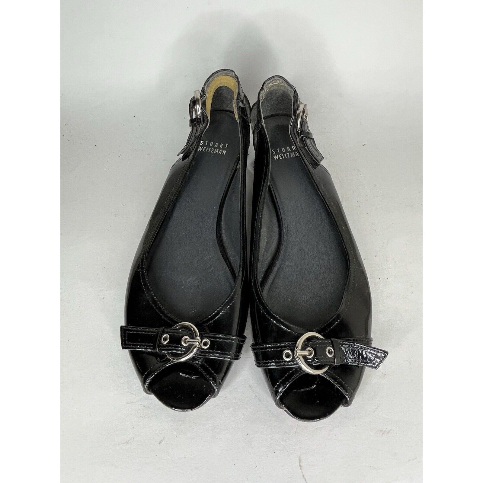 Stuart Weitzman stuart weitzman Shoes Slip Ons Women Size 9M Black Leather Size US 9 / IT 39 - 2 Thumbnail