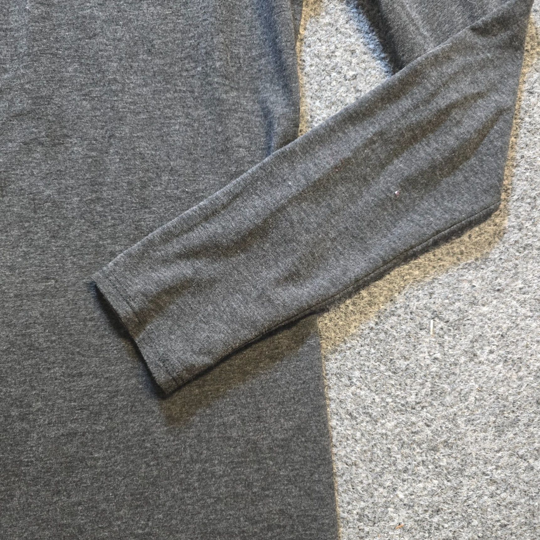 Vintage Peruvian Connection Top Womens Medium Gray Turtleneck Pima Cotton Long Sleeve Size M / US 6-8 / IT 42-44 - 3 Thumbnail