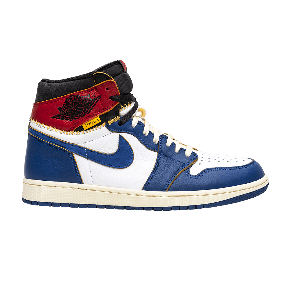 image of Union La X Air Jordan 1 Retro High Nrg Storm Blue Shoes, Men's (Size 9)