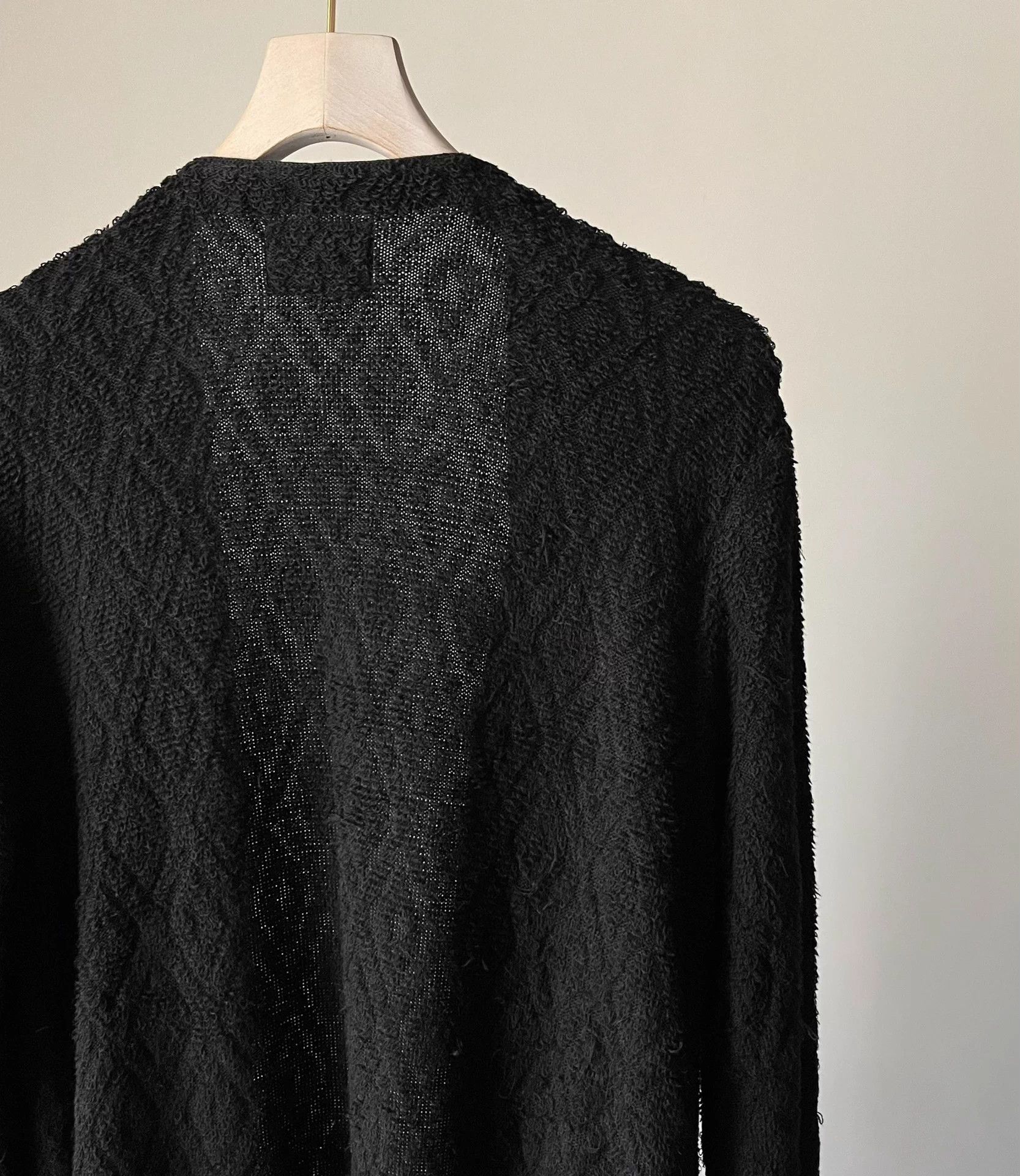 Number (N)ine Number (N)ine 04AW long knit cardigan black Size US M / EU 48-50 / 2 - 4 Thumbnail