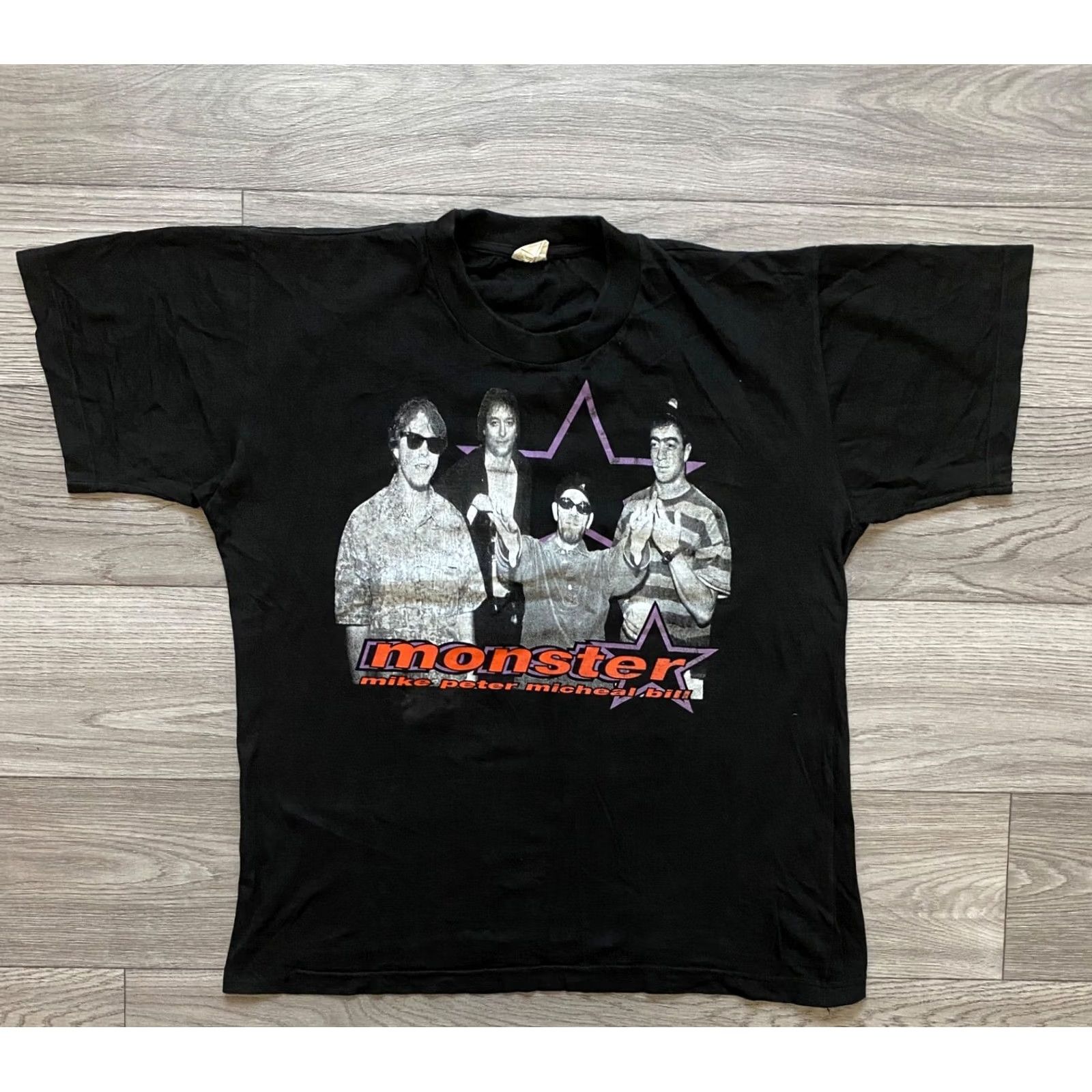 Vintage VINTAGE R.E.M Monster Black Short Sleeve Shirt L Mens 1990s Rock Band T-Shirt Size US L / EU 52-54 / 3 - 2 Thumbnail