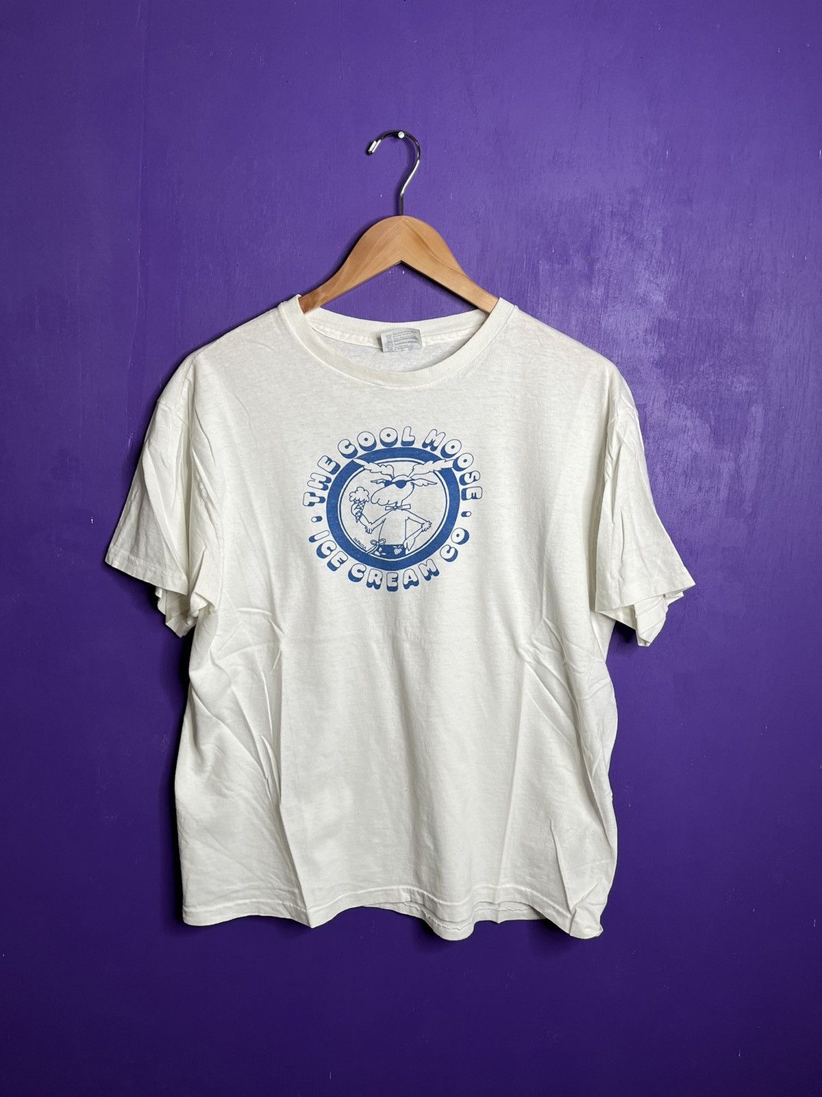 Vintage 80s Cool moose ice cream co t-shirt