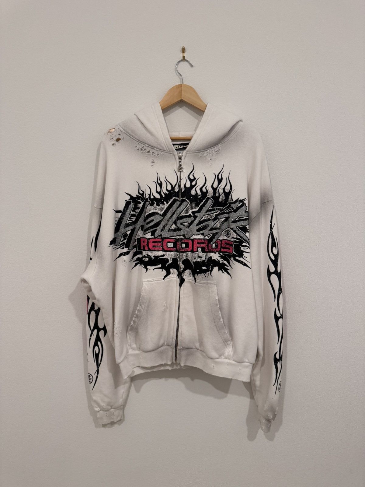 HELLSTAR Hellstar Records Glitter Zip-Up Hoodie Size US M / EU 48-50 / 2 - 1 Thumbnail