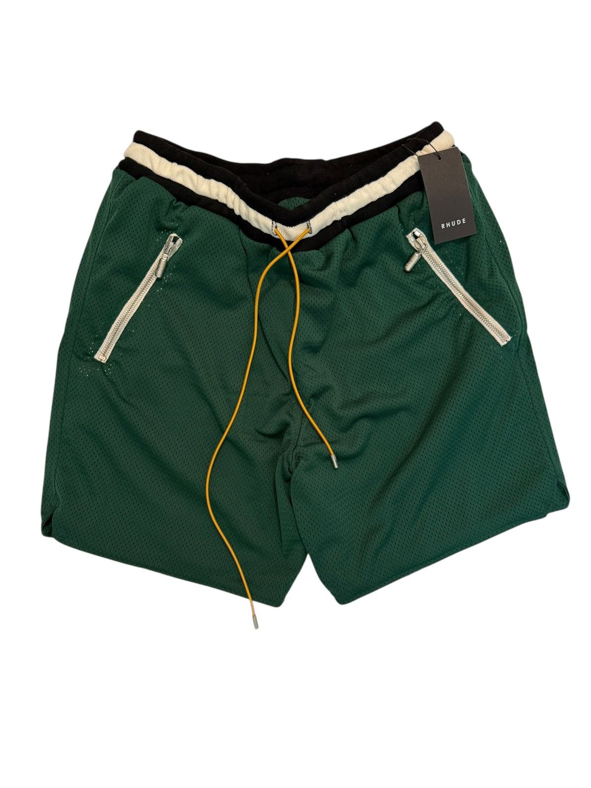 Rhude XXL Green Mesh Basket Shorts Size US 36 / EU 52 - 1 Thumbnail