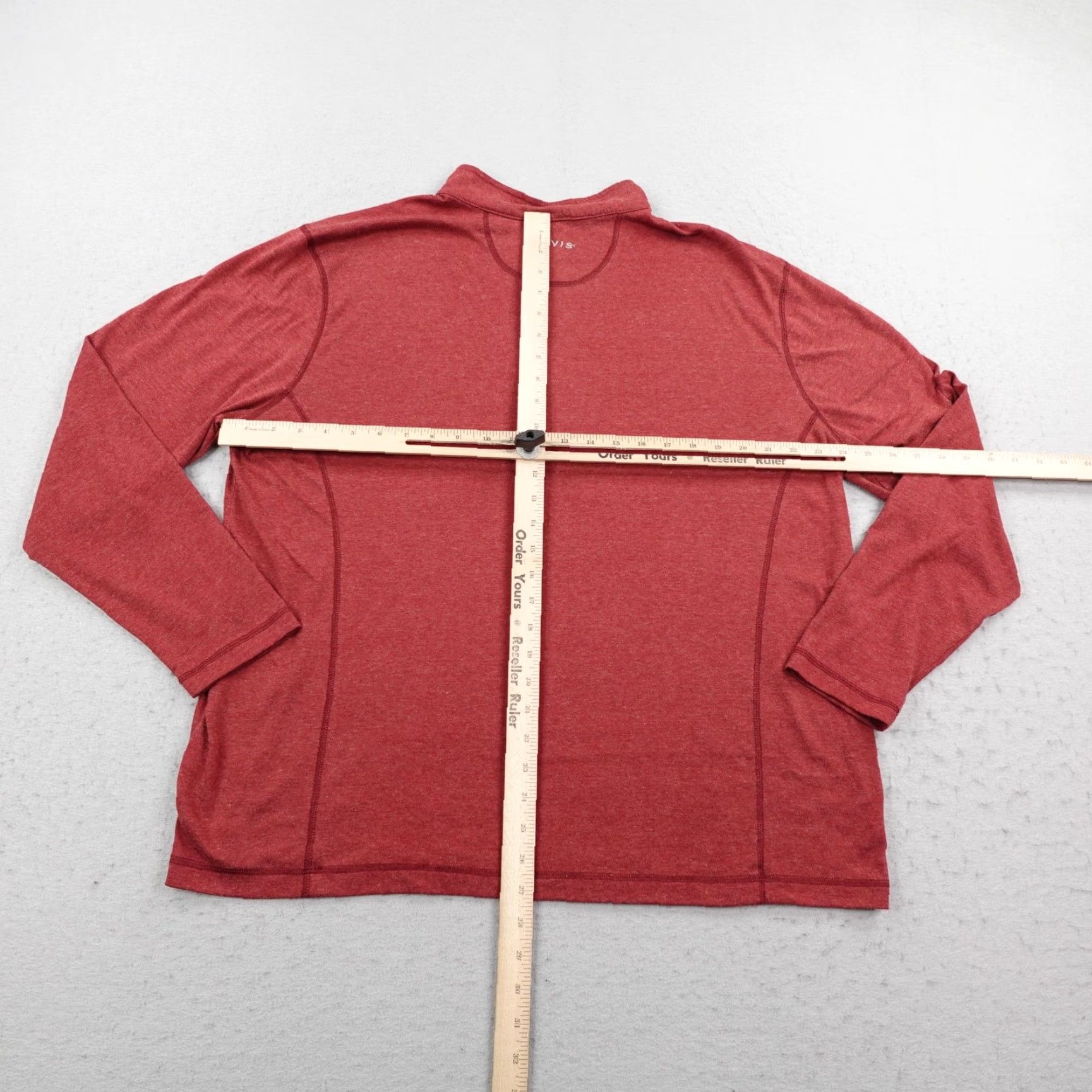 Orvis Orvis Shirt Mens XL Red Classic Collection 1/4 Zip Pullover Hiking Fishing Flex Size US XL / EU 56 / 4 - 6 Thumbnail