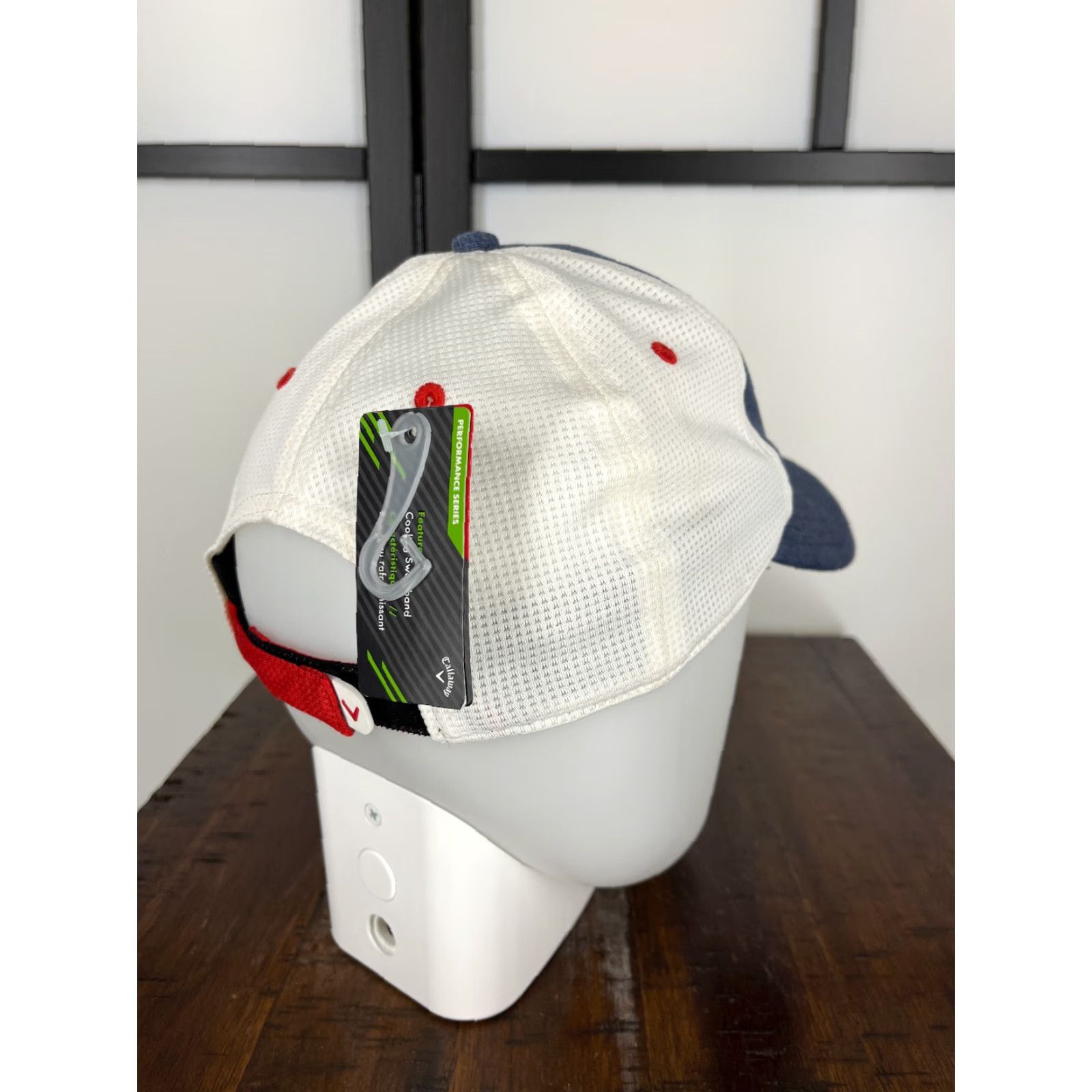 Callaway Callaway Hat Cap Strap Back Adult Blue Golf Logo Adjustable, Lightweight, Stretch Men Trucker Polyester Blend Size ONE SIZE - 7 Thumbnail