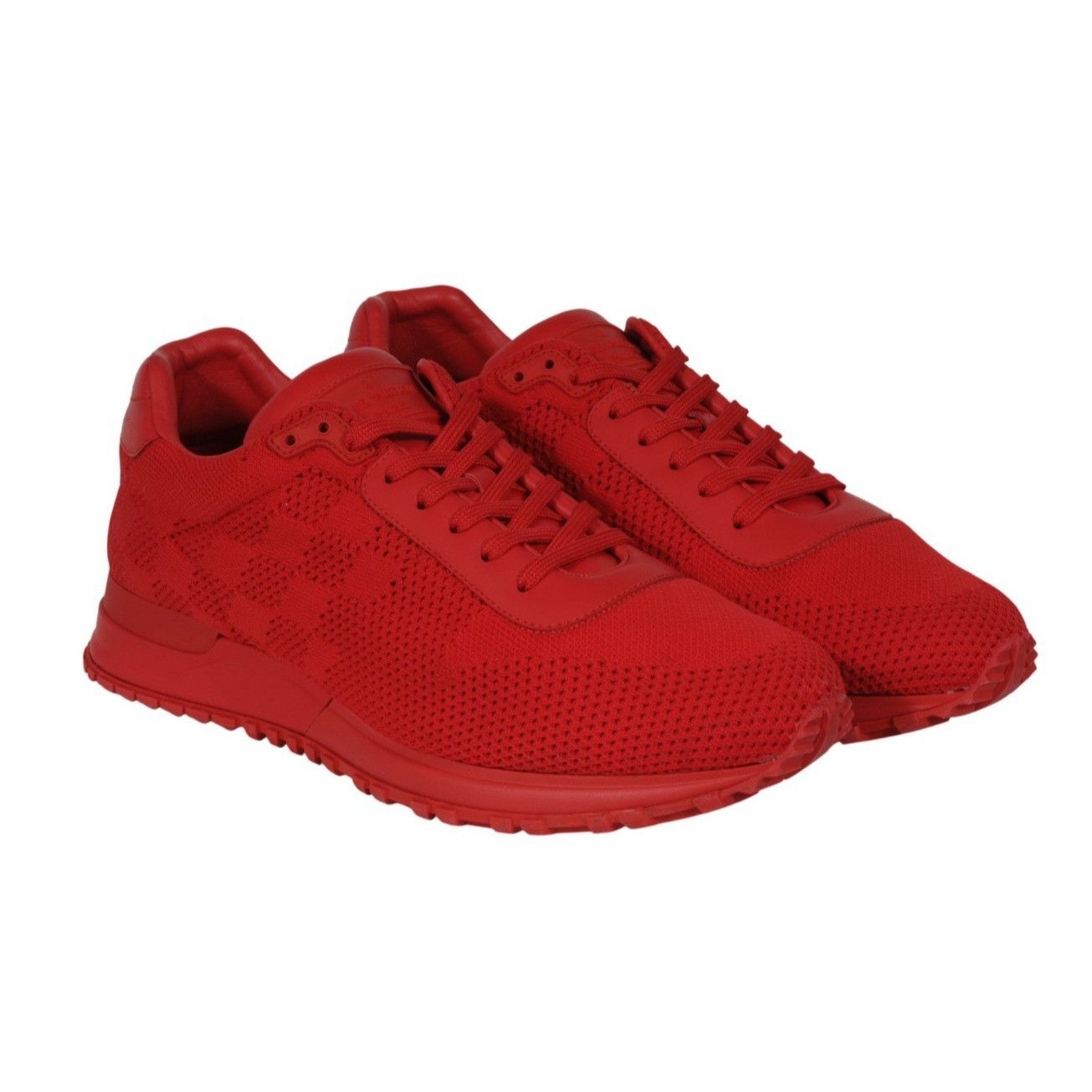 Louis Vuitton Runaway Damier Sneakers Red Size US 7 / EU 40 - 14 Thumbnail