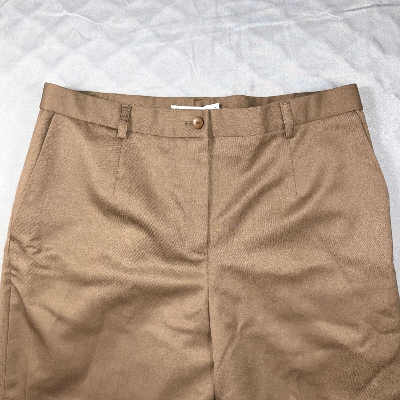 Pendleton VINTAGE Pendleton Dress Pants Womens 10 Beige Wool Pleated Lined Classic Workwear Slacks Menus? Size 32" / US 10 / IT 46 - 5 Thumbnail