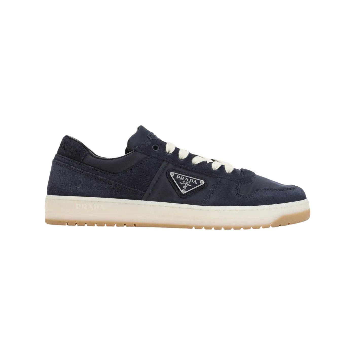 PRADA Downtown $1120 Blue Suede Sneakers New And Authentic (
