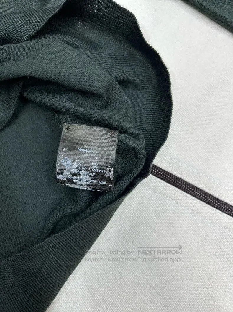 Loro Piana Loro Piana Dark night green knitted sweater, 100% fine woo Size US M / EU 48-50 / 2 - 6 Thumbnail
