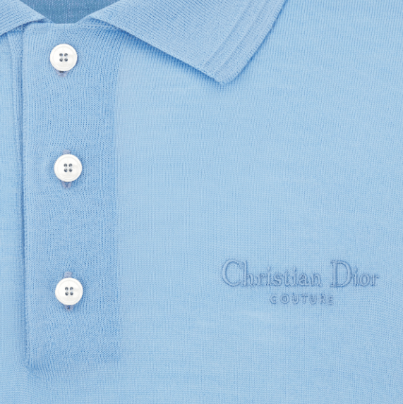 Dior o1w1db11225 493M80 Polo Shirt in Blue Size US M / EU 48-50 / 2 - 3 Thumbnail