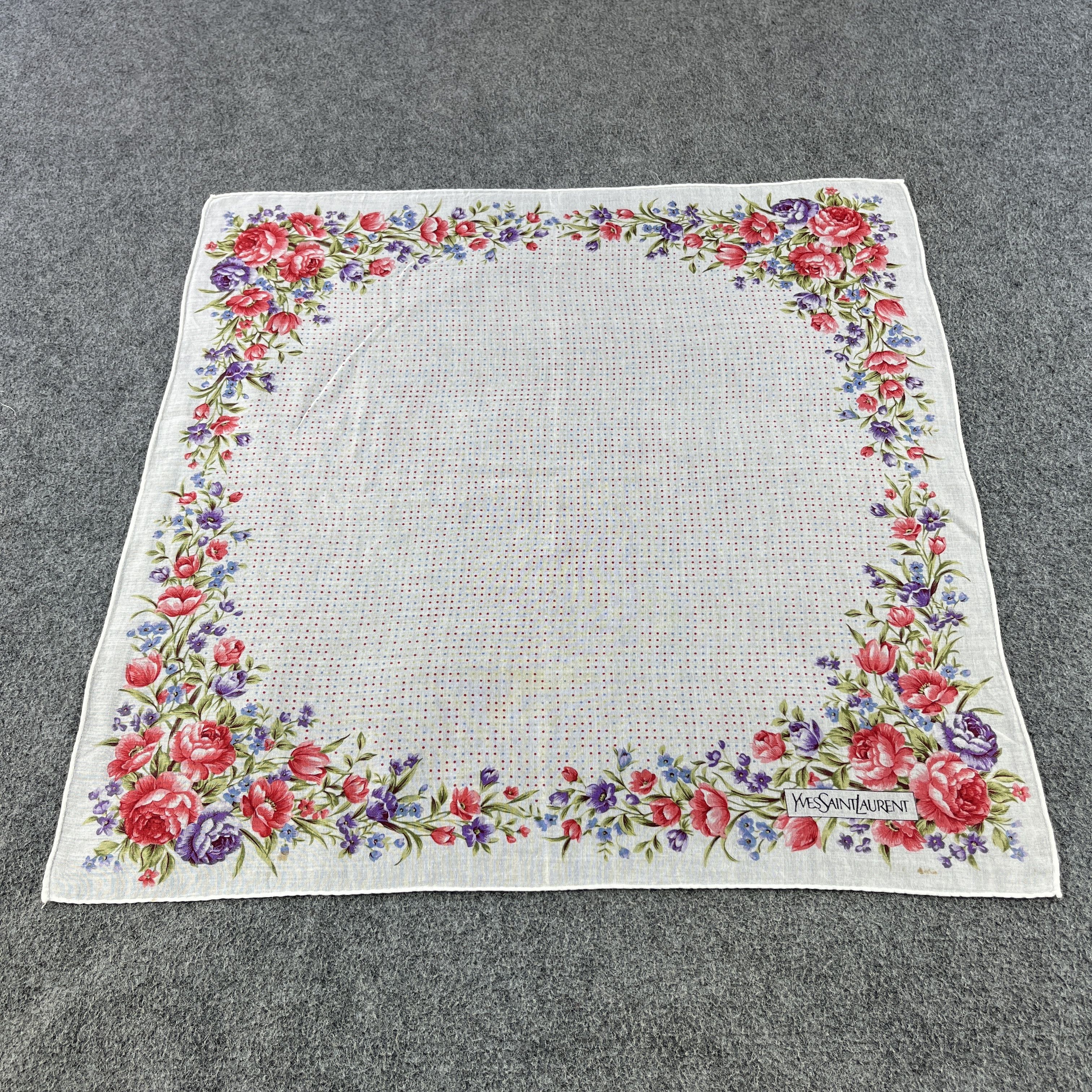 Vintage × Yves Saint Laurent Yves Saint Laurent Handkerchief / Bandana / Neckerchief B086 Size ONE SIZE - 2 Thumbnail