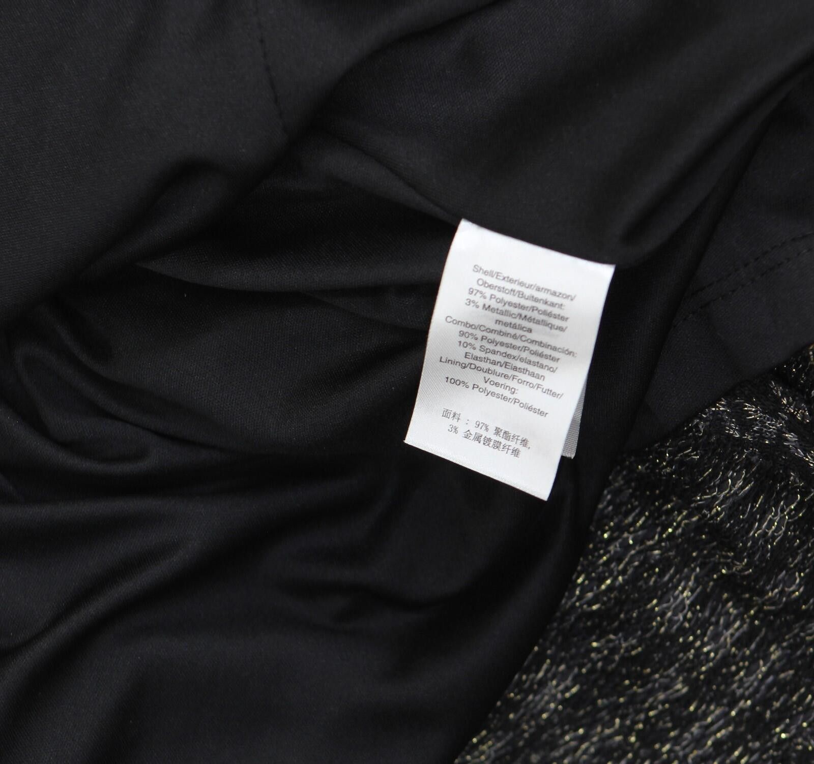 DKNY Nwt Dkny Fit Flare Faux Pocket Dress Black Charcoal 10 Size L / US 10 / IT 46 - 6 Thumbnail