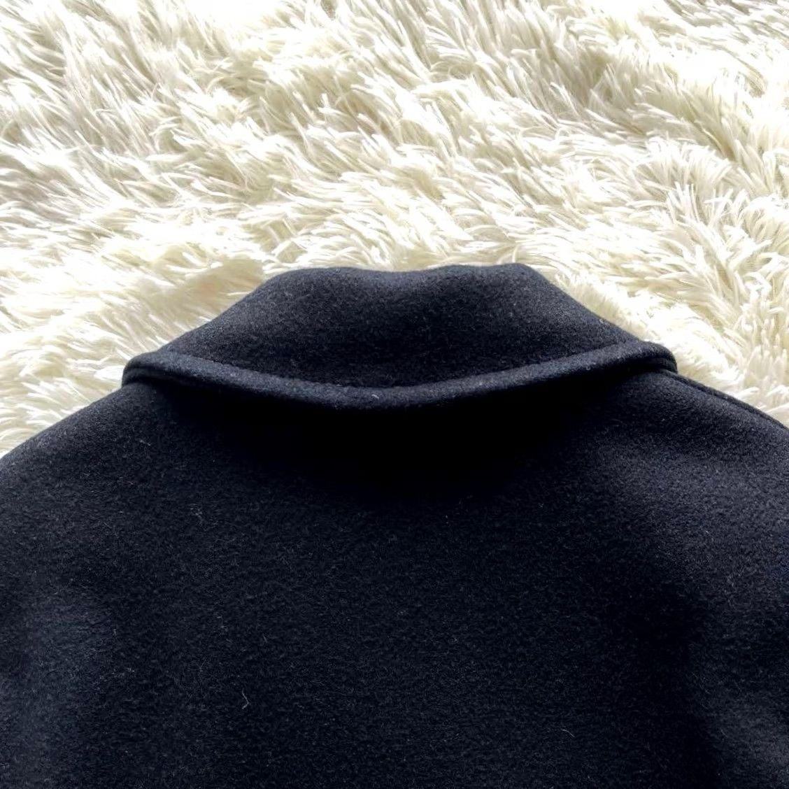 Schott Schott U.S. 740N Pea Coat Jacket Blouson Men Size 14 Black - Coat Size US L / EU 52-54 / 3 - 7 Thumbnail