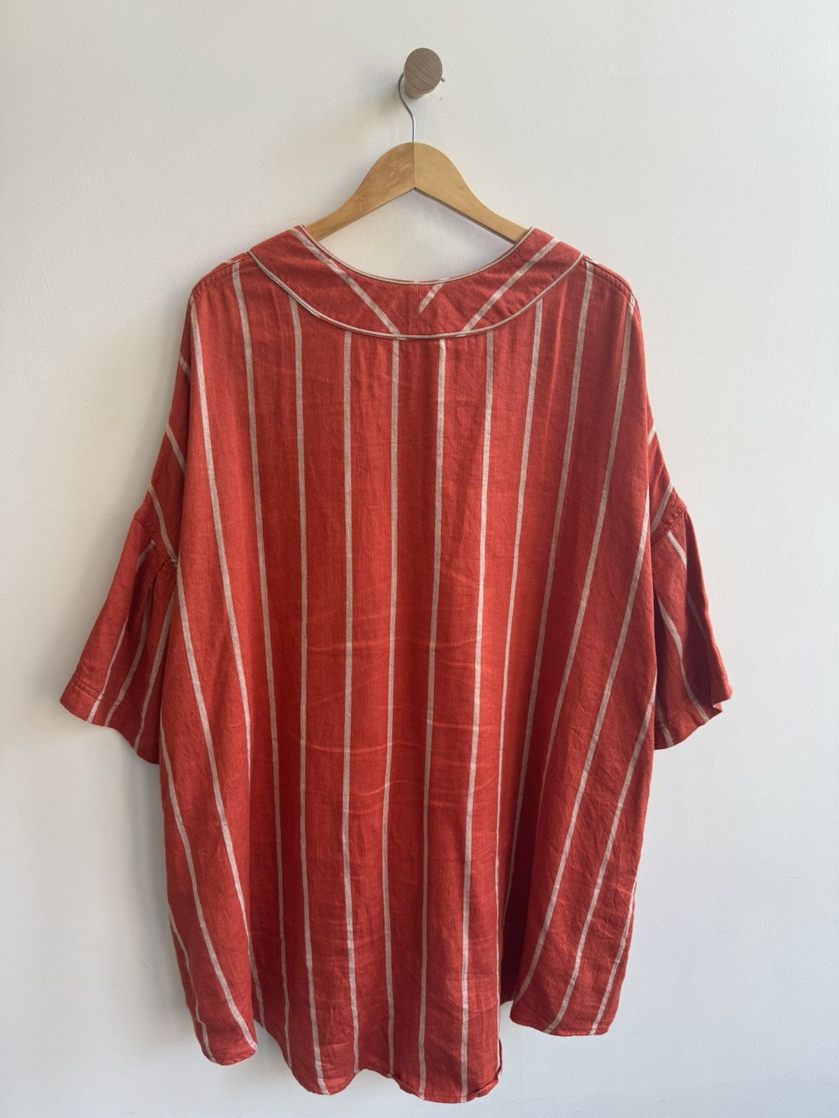 Kapital Kapital Linen Long Striped Baseball Jersey Size S / US 4 / IT 40 - 3 Thumbnail