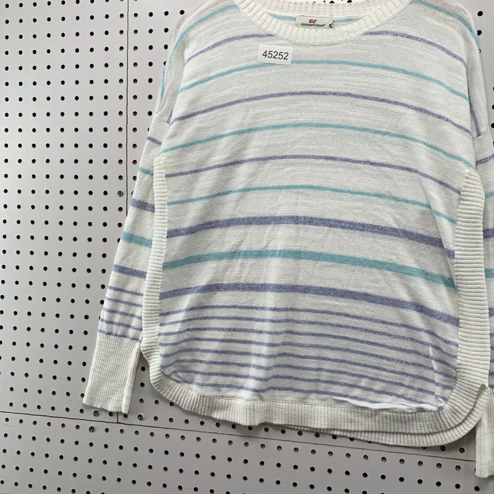 Vineyard Vines Vineyard Vines Sweater Womens Small Multicolor Striped Knit 100% Cotton Size S / US 4 / IT 40 - 3 Thumbnail