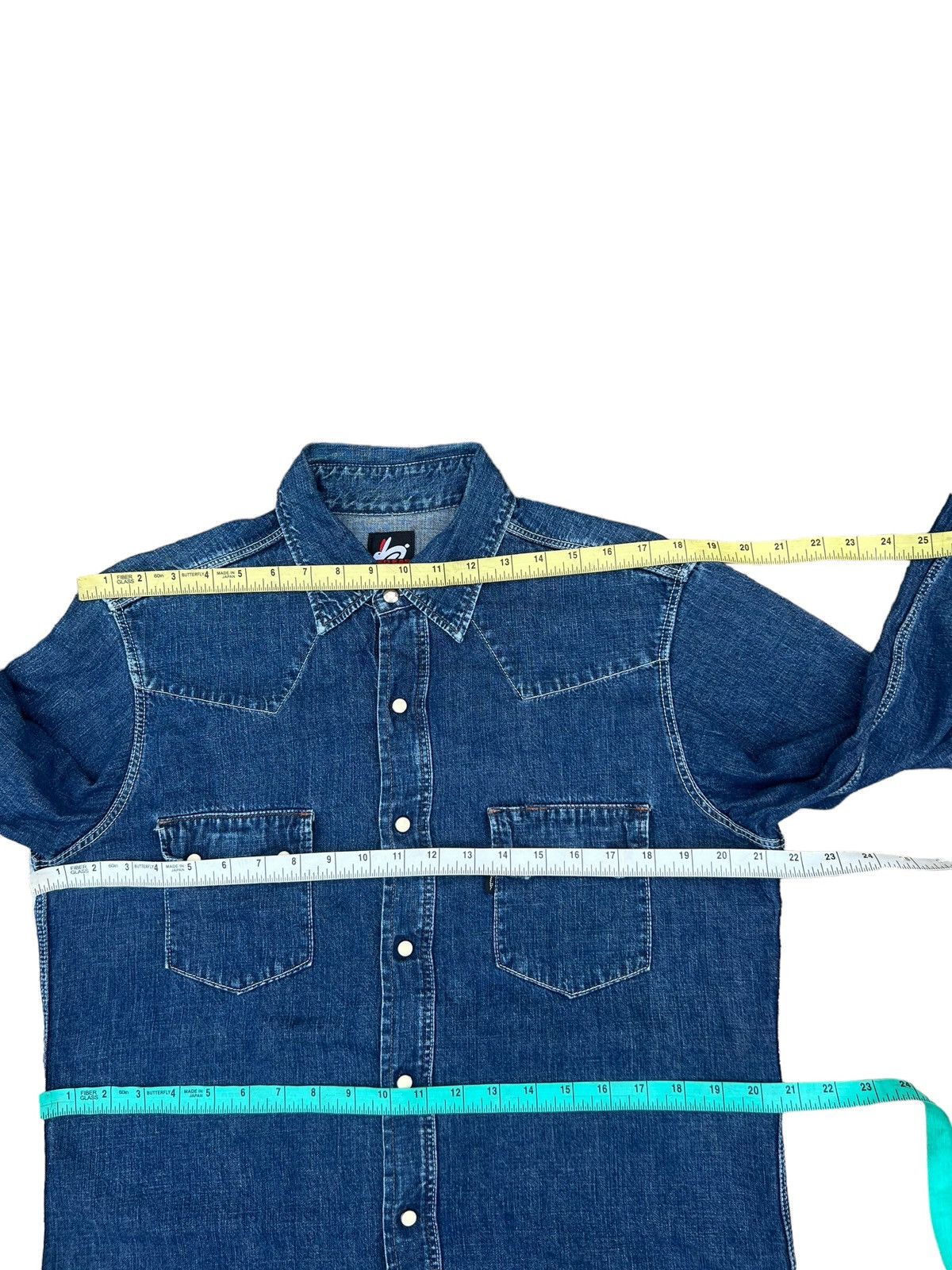 Paul Smith × Vintage Vintage Paul Smith Red Ear Subcul Homo Taurus Denim Shirt Size US L / EU 52-54 / 3 - 3 Thumbnail