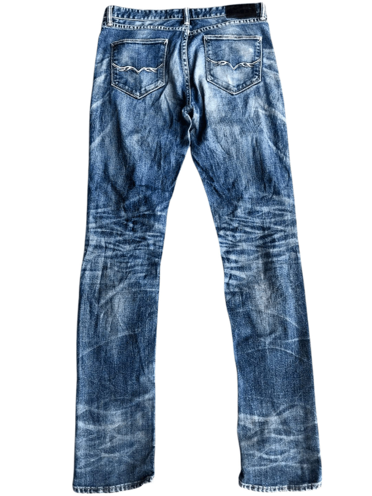 GOSTAR DE FUGA × If Six Was Nine × Le Grande Bleu (L.G.B.) Gostar De Fuga Waxed Jeans Size US 31 - 2 Thumbnail