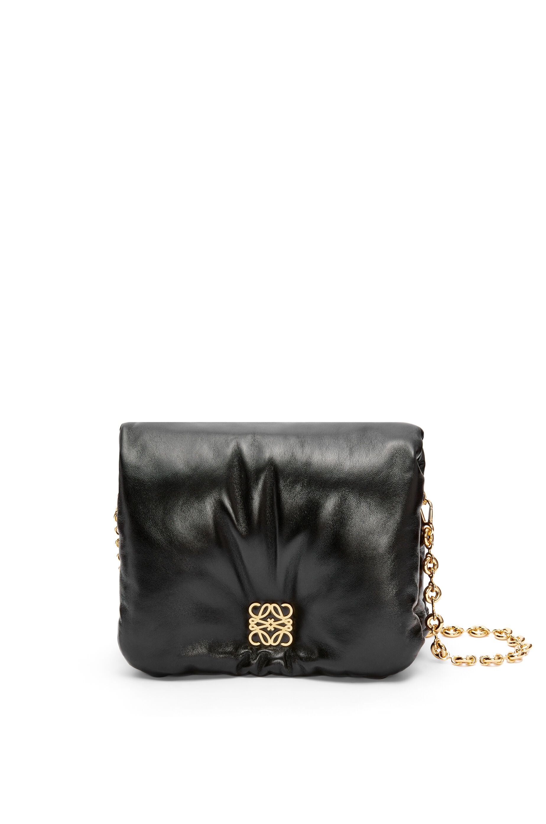 Loewe o1in1g0426 Size: OS/ Goya Puffer Bag in Black Size ONE SIZE - 1 Thumbnail