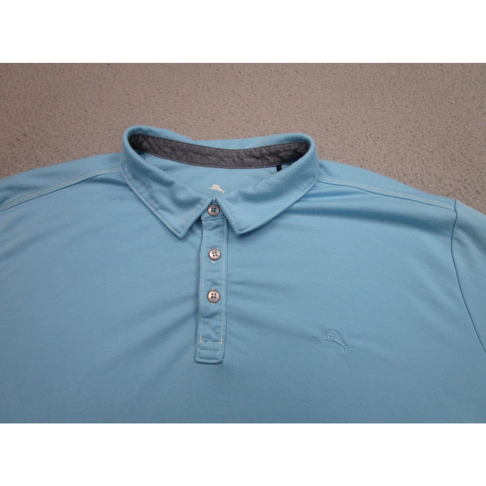 Tommy Bahama Tommy Bahama Polo Shirt Mens 2XL Blue Tencel Modal Marlin Logo Casual Soft Golf Shirt Mens 2XL Blue Polo Size US XXL / EU 58 / 5 - 3 Thumbnail