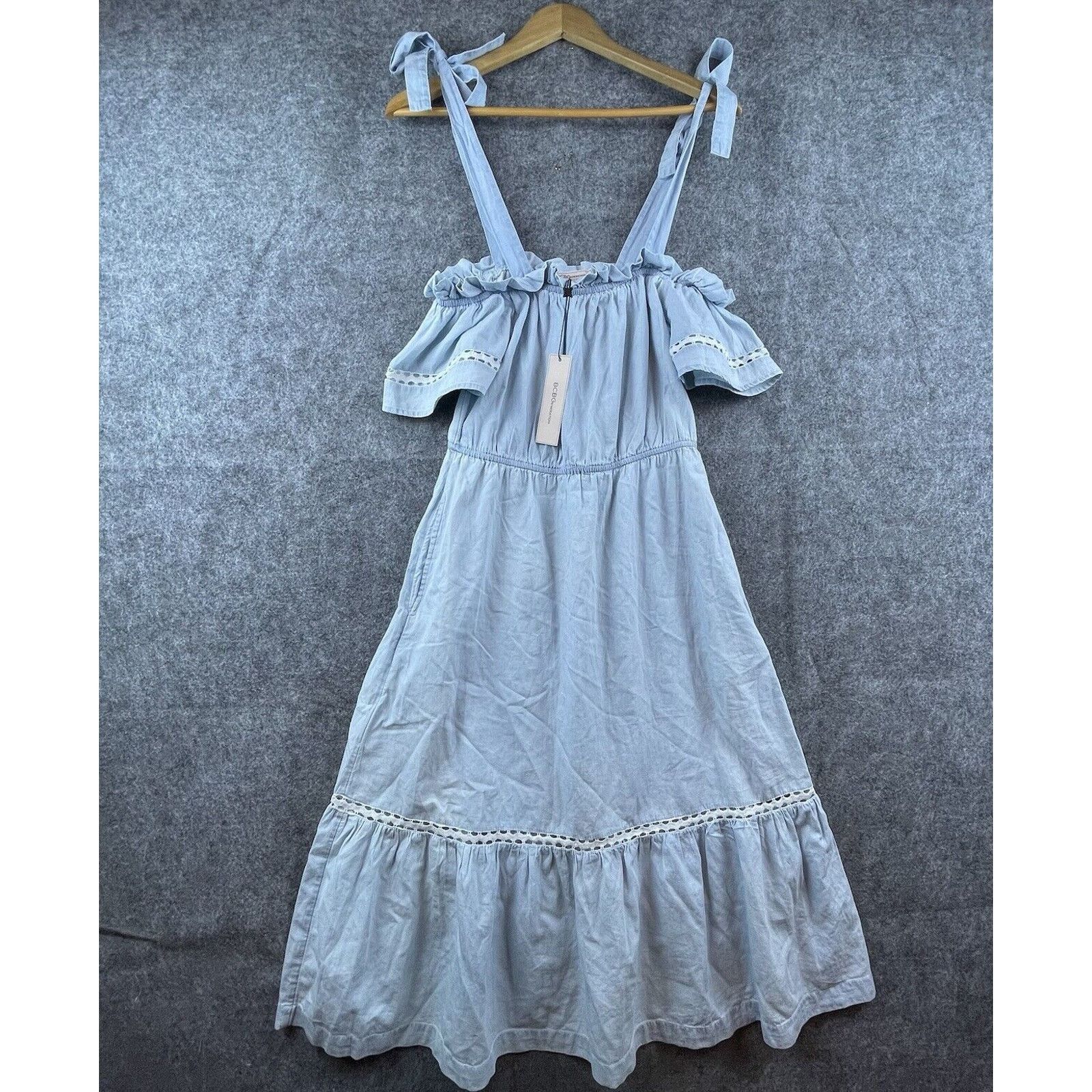 Bcbgmaxazria BCBGeneration Dress Small Country Peasant Tiered Ruffle Size S / US 4 / IT 40 - 1 Thumbnail