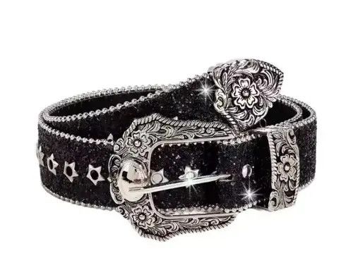Other Kusuno x Chiba Glittering PU Leather Belt Size ONE SIZE - 5 Thumbnail