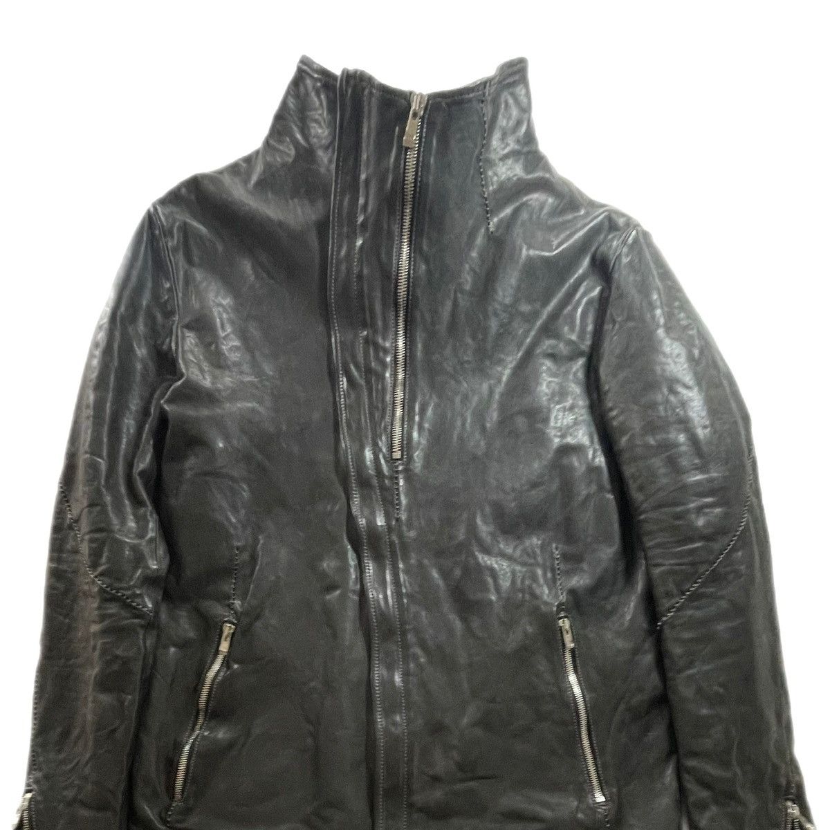 Incarnation Double-zip blouson jacket - high neck - black horse leather Size US XXL / EU 58 / 5 - 5 Thumbnail
