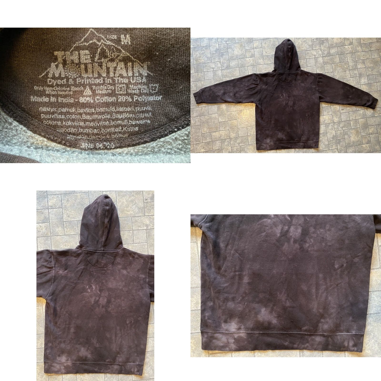The Mountain The Mountain Hoodie Mens M Multicolor Dog Pit Bull Tie Dye Pullover Sweatshirt Size US M / EU 48-50 / 2 - 9 Thumbnail