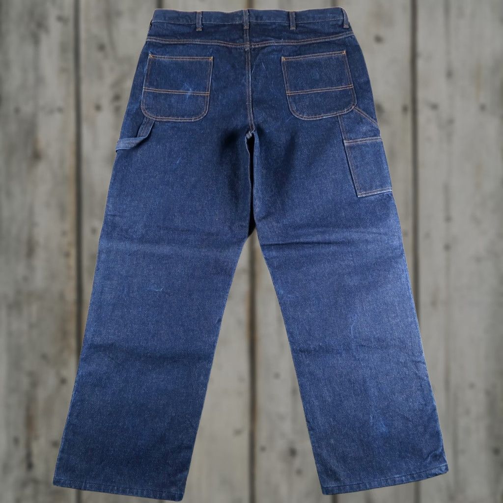 Vintage VINTAGE Big Mac Denim Carpenter Jeans Work Pants 44x32 Blue 1990s Mens Jeans Size US 44 / EU 60 - 1 Thumbnail