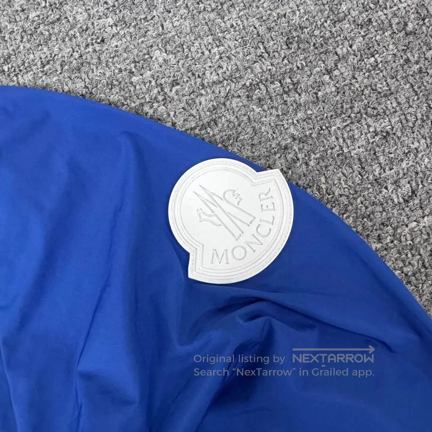 Moncler Blue Hooded Zip-Up Light Jacket XXL. Size US XXL / EU 58 / 5 - 5 Thumbnail