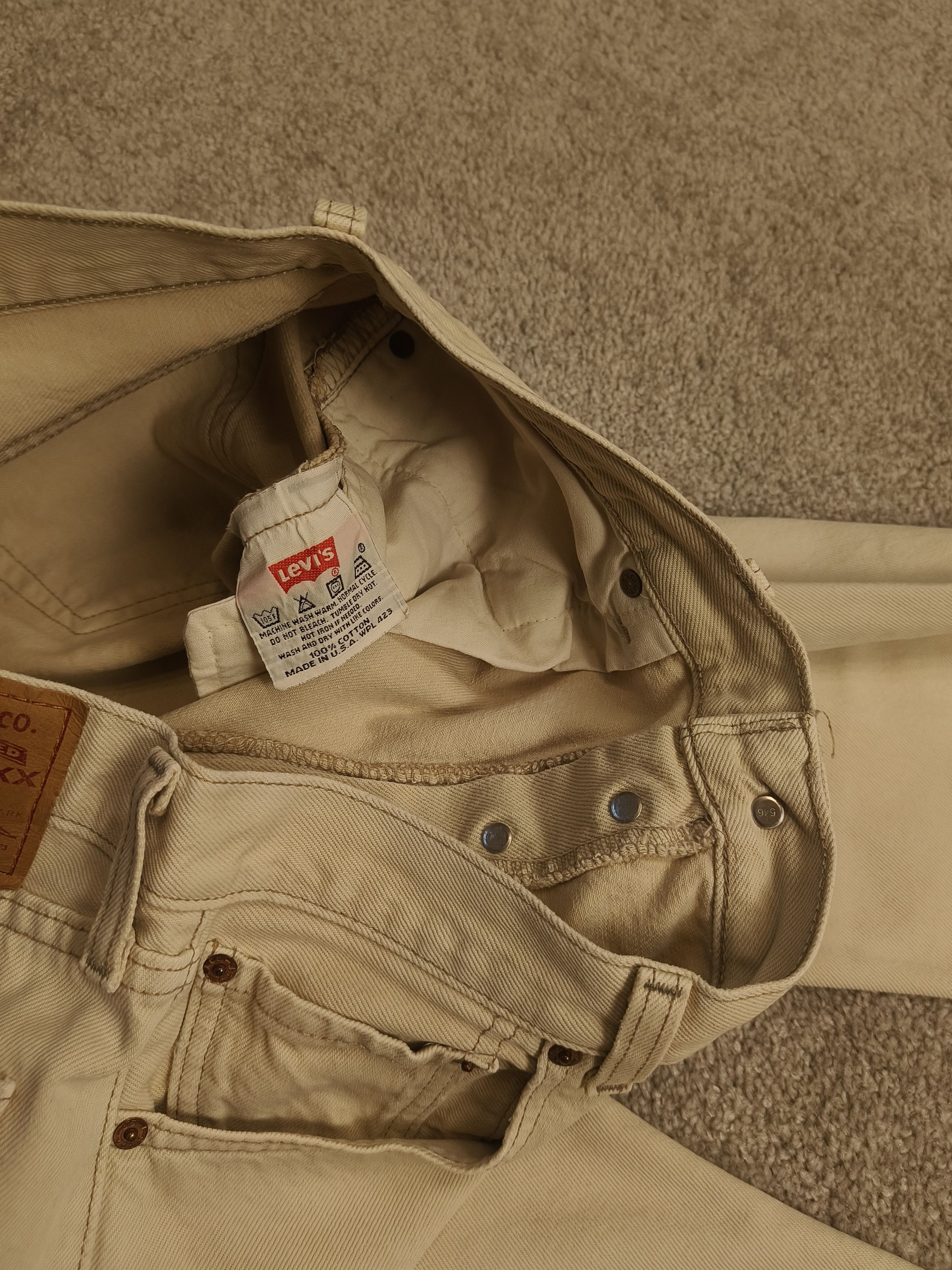 Levi's × Vintage Levi's 501 90s Original Fit WPL 423 Straight Leg Unisex Jean Size US 36 / EU 52 - 6 Thumbnail
