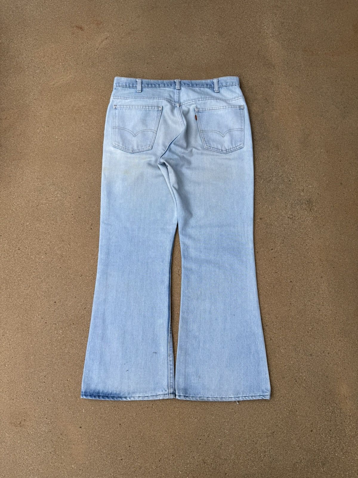Levi's × Vintage Vtg 80’s Levi’s 646 Orange Tab Bellbottom Flare Jeans 35x29 Size US 35 - 2 Thumbnail