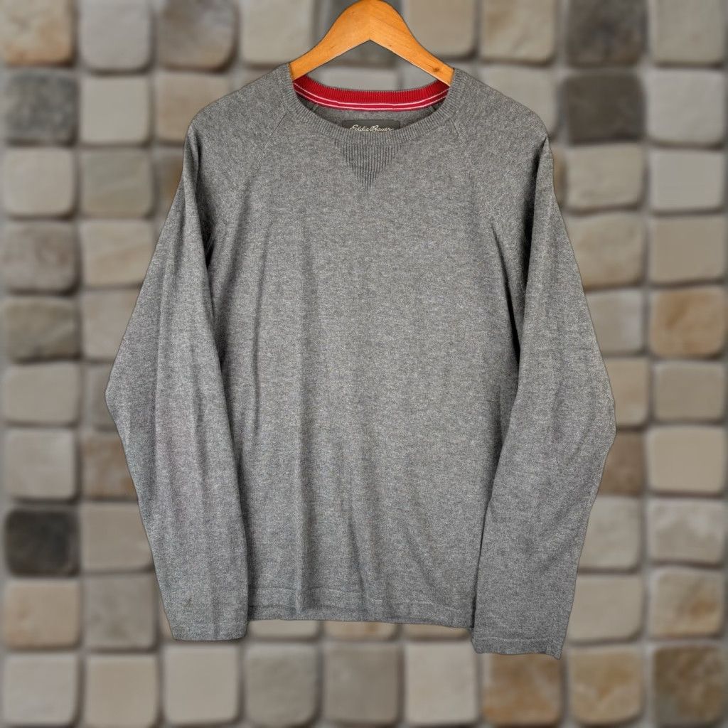 Eddie Bauer Eddie Bauer Sweater Men L Gray Cashmere Blend Crewneck Travex Casual Classic Pullover Knits Mens Size US L / EU 52-54 / 3 - 1 Thumbnail