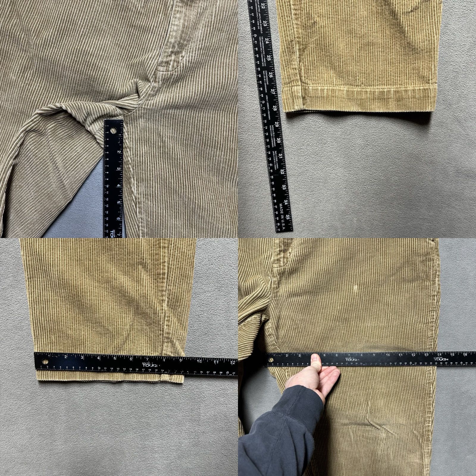 Polo Ralph Lauren Polo Ralph Lauren Pants Mens 38x30 (36x28) Philip Corduroy Pleated Tan Brown GUC Size US M / EU 48-50 / 2 - 9 Thumbnail